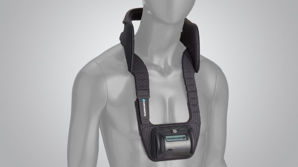 Orthofix CervicalStim cervical spine bone growth stimulator worn on the neck and chest