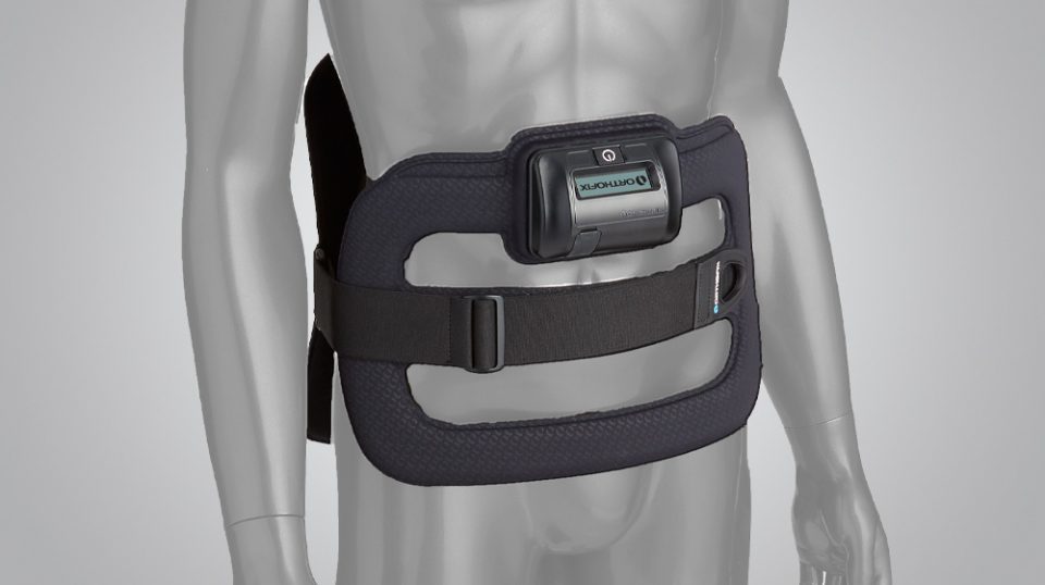 Orthofix SpinalStim lumbar bone growth stimulator worn around the lower back